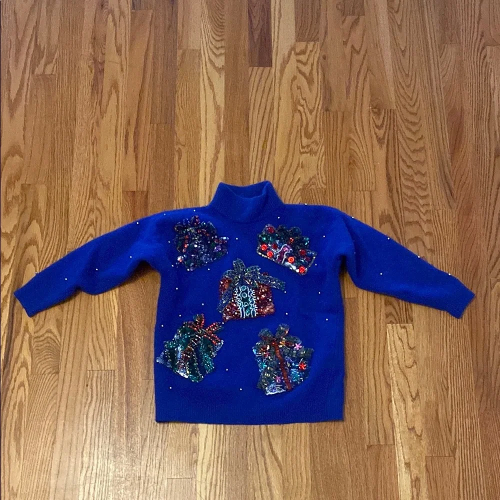 Marisa Christina Classics Blue Kids Sweater Size Large